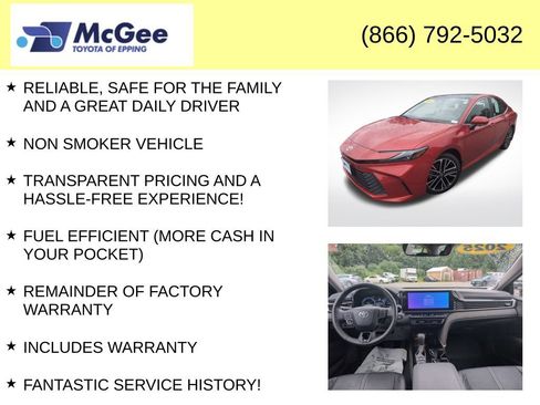 Certified 2025 Toyota Camry XLE w/ Premium Plus Package AWD/4WD image 4