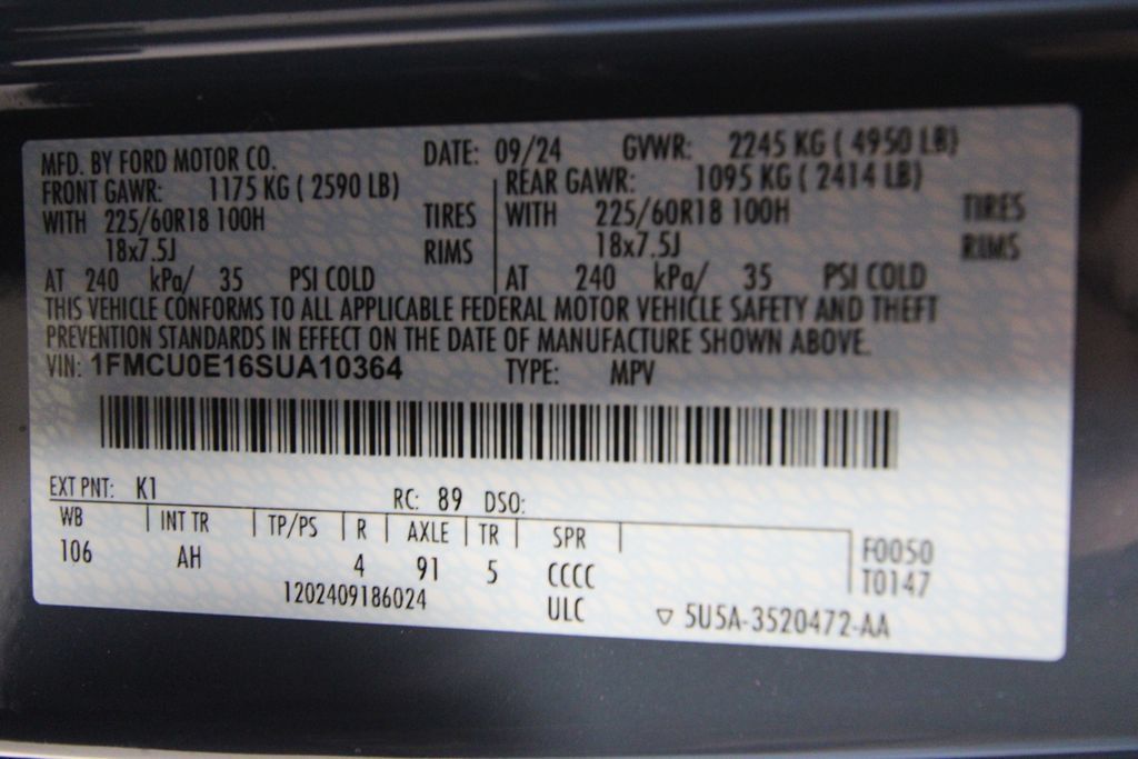 Used 2025 Ford Escape SE w/ PHEV Premium Package FWD image 43