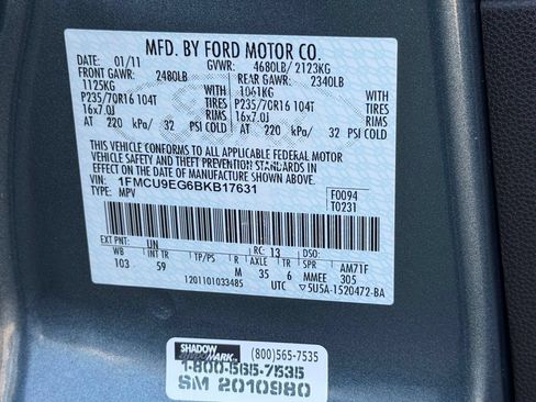 Used 2011 Ford Escape Limited w/ 301A Rapid Spec Order Code AWD/4WD image 26