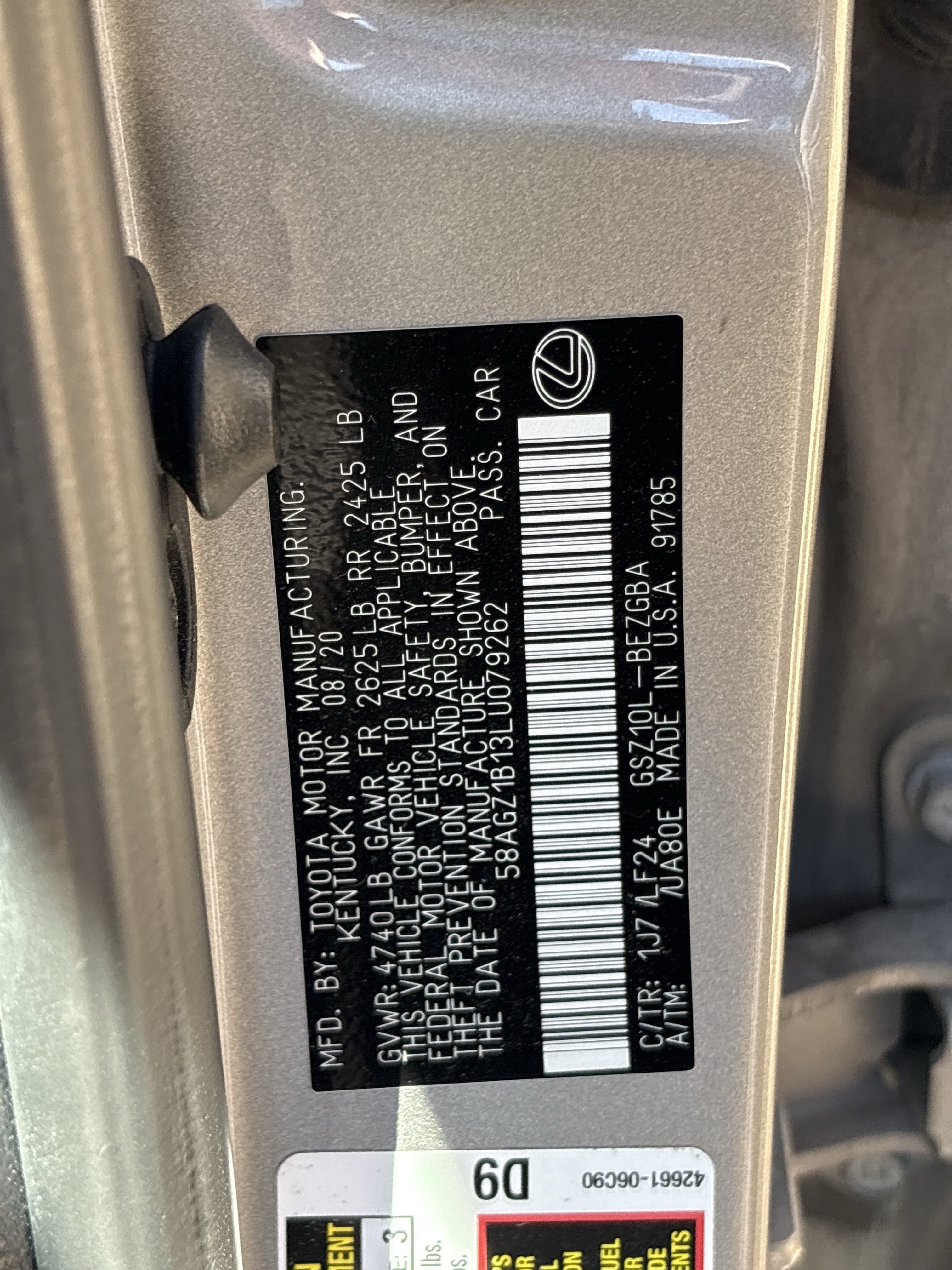 Used 2020 Lexus ES 350 F Sport w/ Accessory Package FWD image 35