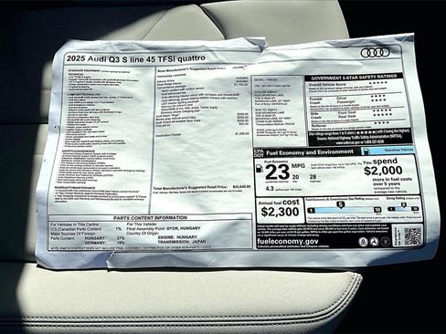 New 2025 Audi Q3 2.0T Premium image 14