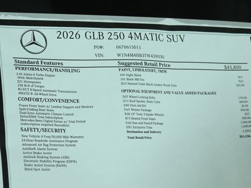 Certified 2026 Mercedes-Benz GLB 250 4MATIC image 29