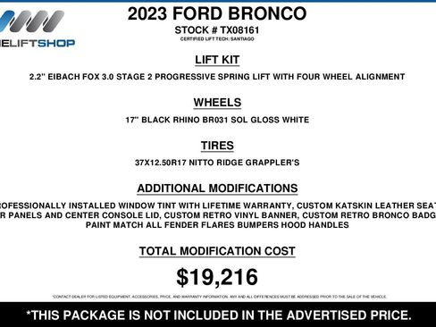Used 2023 Ford Bronco Heritage Edition image 2
