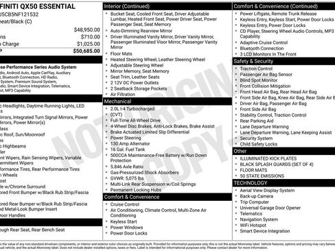 Certified 2022 INFINITI QX50 Essential image 33