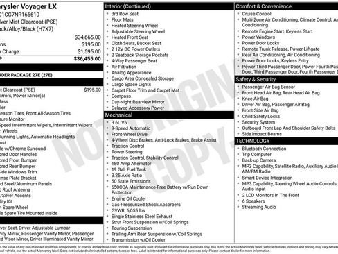 Used 2022 Chrysler Voyager LX FWD image 29