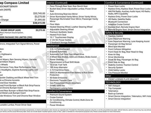 Used 2024 Jeep Compass Limited w/ Sun and Sound Group AWD/4WD image 16