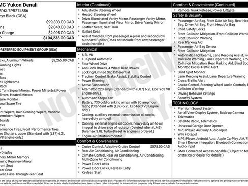 Used 2023 GMC Yukon Denali AWD/4WD image 2