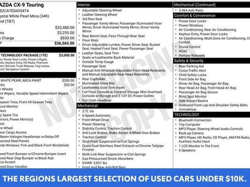Used 2014 MAZDA CX-9 Touring w/ Touring Technology Package FWD image 4