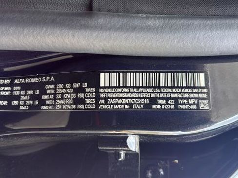 Used 2019 Alfa Romeo Stelvio Ti Sport w/ Quick Order Package 22S Sport image 34