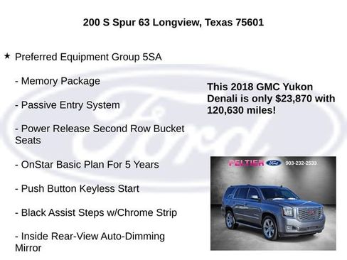 Used 2018 GMC Yukon Denali w/ Open Road Package image 5