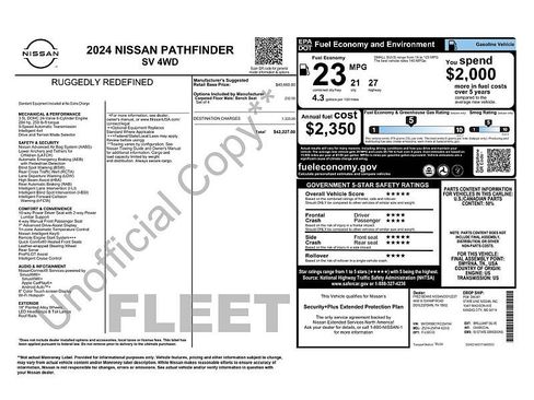 Used 2024 Nissan Pathfinder SV AWD/4WD image 2