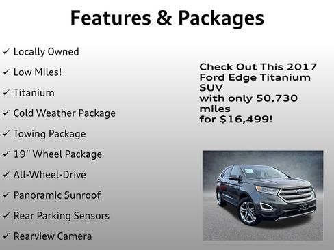 Used 2017 Ford Edge Titanium w/ Equipment Group 301A image 4