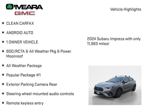 Used 2024 Subaru Impreza 2.0i Sport image 8