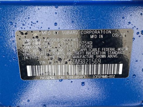 Used 2021 Subaru WRX STI Limited image 32