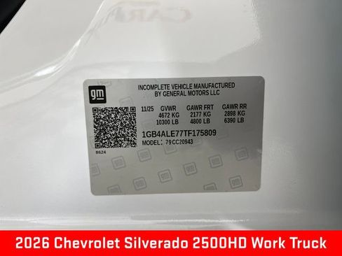 New 2026 Chevrolet Silverado 2500 W/T w/ WT Convenience Package RWD image 25
