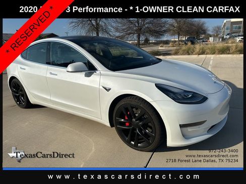 Used 2020 Tesla Model 3 Performance image 1
