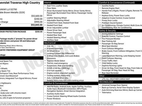Used 2018 Chevrolet Traverse High Country image 10