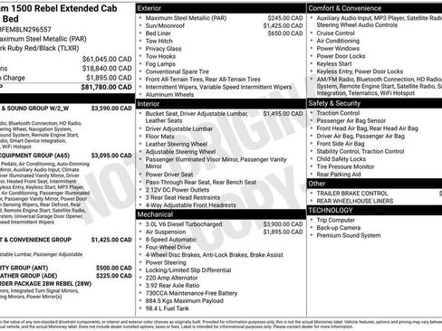 Used 2020 RAM 1500 Rebel w/ Leather & Sound Group w/ 2_W AWD/4WD image 39