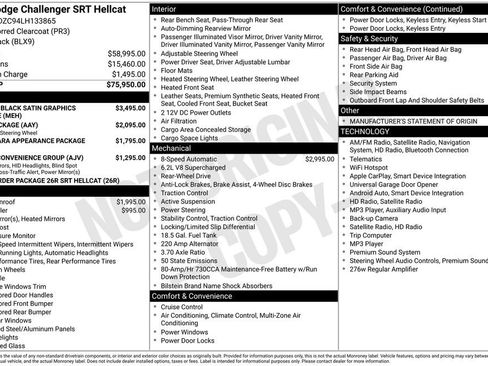 Used 2020 Dodge Challenger SRT Hellcat RWD image 6