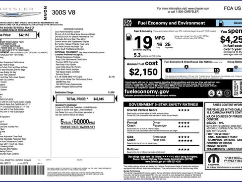 Used 2022 Chrysler 300 S image 2