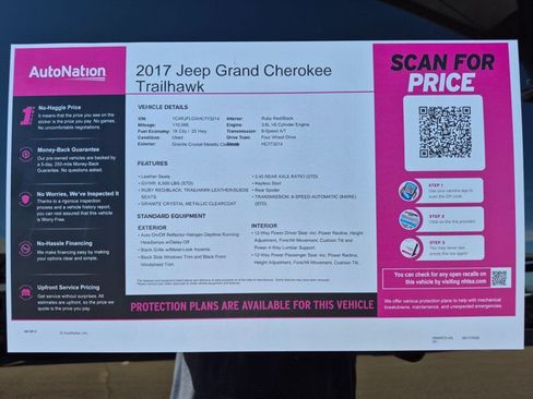 Used 2017 Jeep Grand Cherokee Trailhawk AWD/4WD image 25