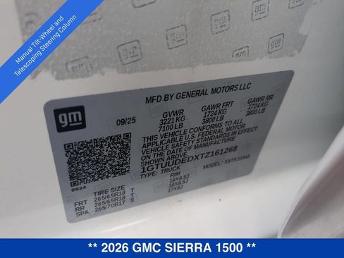 Certified 2026 GMC Sierra 1500 SLT AWD/4WD image 27
