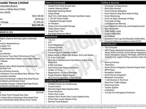 Certified 2024 Hyundai Venue Limited FWD image 32
