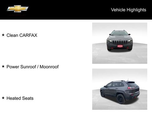 Used 2022 Jeep Cherokee Trailhawk w/ Sun & Sound Group image 18