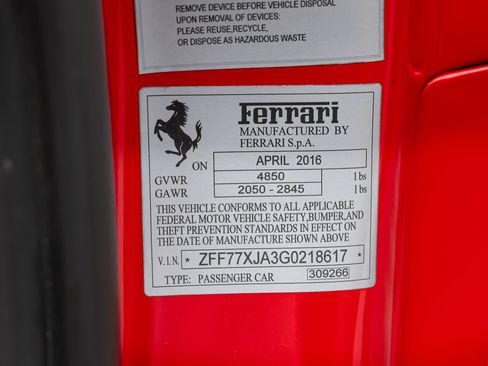 Certified 2016 Ferrari California T RWD image 22