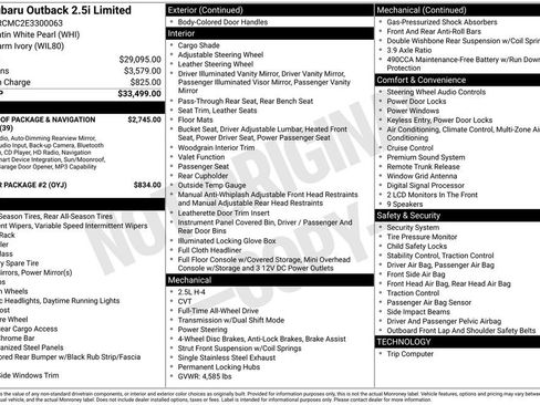 Used 2014 Subaru Outback 2.5i Limited image 8