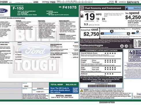 New 2025 Ford F150 XLT w/ Equipment Group 302A MID image 38