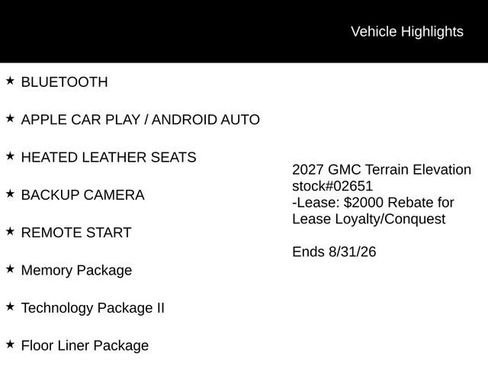 New 2027 GMC Terrain AT4 w/ Convenience Package III AWD/4WD image 2