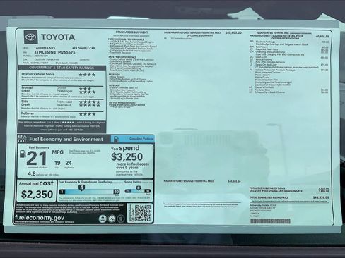 New 2026 Toyota Tacoma SR5 AWD/4WD image 22