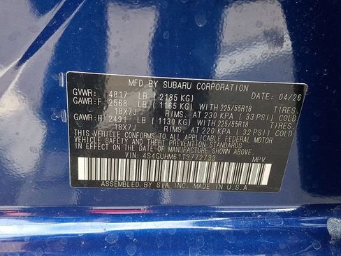 Certified 2026 Subaru Crosstrek 2.5i Limited AWD/4WD image 22