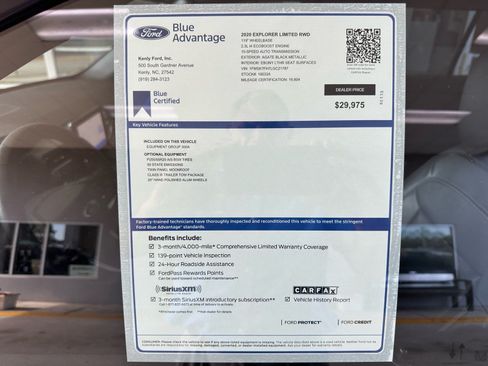 Used 2020 Ford Explorer Limited w/ Class III Trailer Tow Package RWD image 5