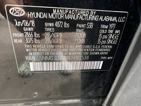 Used 2019 Hyundai Santa Fe SEL w/ Cargo Package AWD/4WD image 33