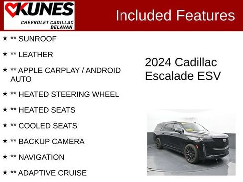 Used 2024 Cadillac Escalade ESV Sport Platinum w/ LPO, ONYX Package AWD/4WD image 3