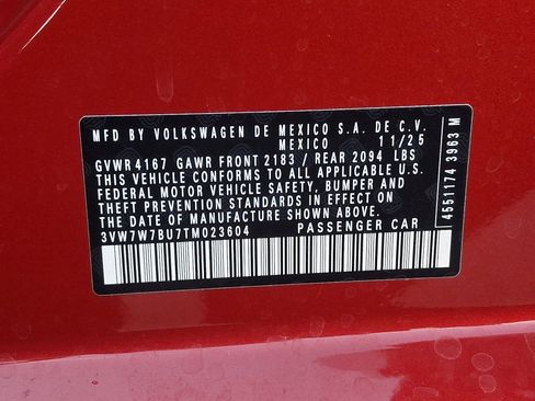 New 2026 Volkswagen Jetta SE FWD image 11