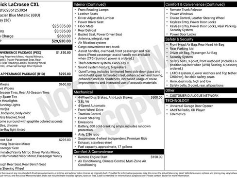 Used 2005 Buick LaCrosse CXL w/ Gold Convenience Package FWD image 5