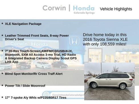 Used 2016 Toyota Sienna XLE image 6