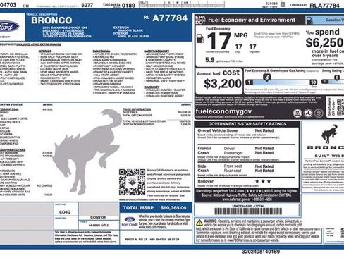 Certified 2024 Ford Bronco Badlands AWD/4WD image 39