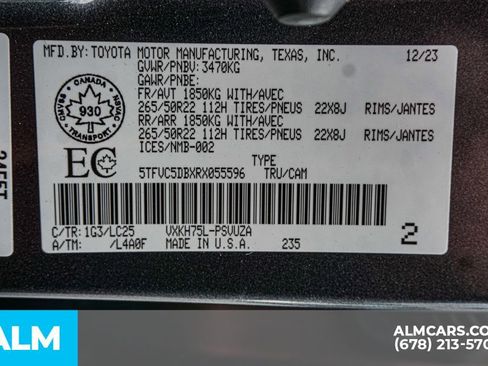 Used 2024 Toyota Tundra Capstone image 62