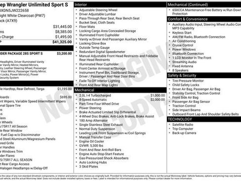 Used 2018 Jeep Wrangler Unlimited Sport S image 25