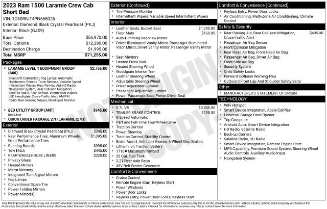 Used 2023 RAM 1500 Laramie AWD/4WD image 8