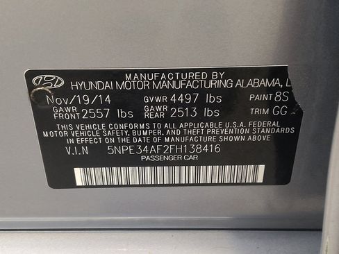 Used 2015 Hyundai Sonata Sport w/ Option Group 03 FWD image 33