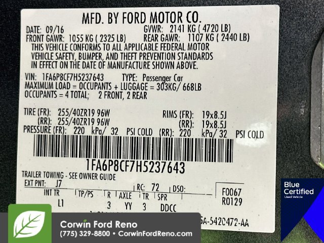 Used 2017 Ford Mustang GT Premium w/ Equipment Group 401A RWD image 36