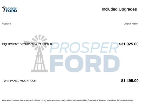 Used 2024 Ford F150 Raptor w/ Equipment Group 803A Raptor R image 3