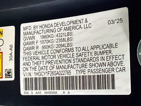 Used 2025 Honda Accord LX image 12