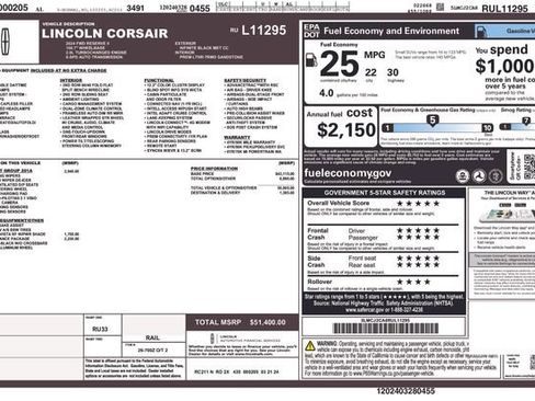 Used 2024 Lincoln Corsair Reserve w/ Equipment Group 201A image 7