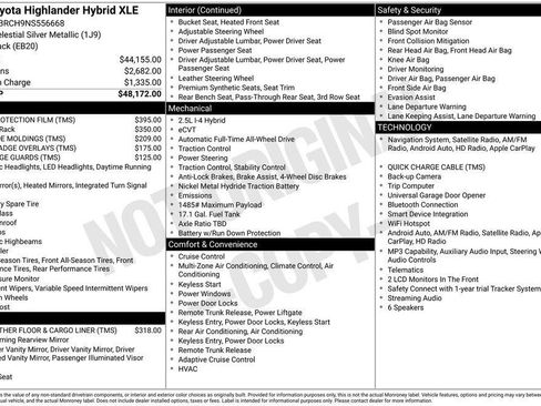Used 2022 Toyota Highlander XLE AWD/4WD image 27